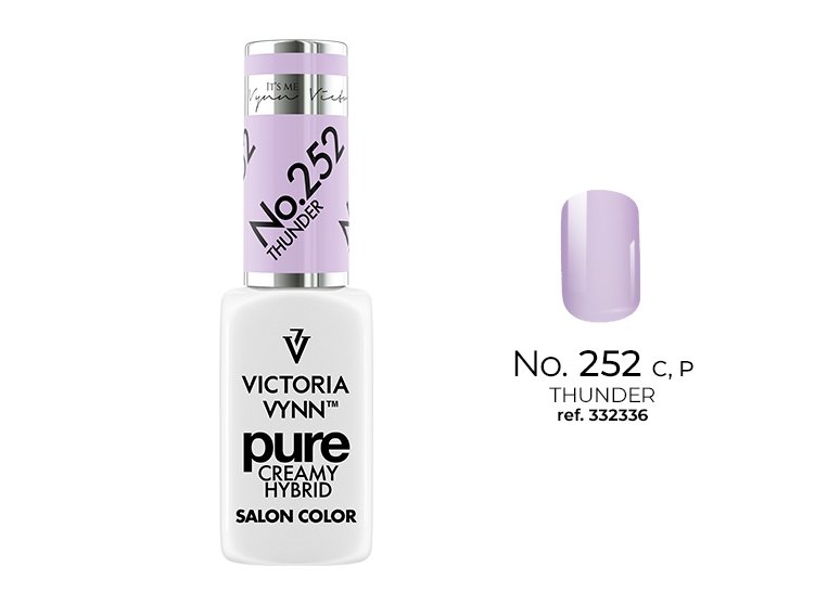    Kremowy Lakier Hybrydowy PURE kolor:  No 252 Thunder