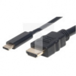Kabel Adapter USB-C DP ALT MODE na HDMI M/M 1M czarny, MHT 152235