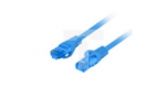 Kabel krosowy patchcord S/FTP kat.6A LSZH CCA niebieski 2m
