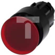 Przycisk grzybkowy podświetlany 22mm okrągły tworzywo czerwony 30mm bez samopowrotu 3SU1001-1AA20-0AA0
