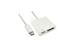 Kabel adaptera, 4K, do wyświetlaczy: 1, USB C, DisplayPort