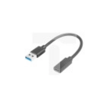 Adapter USB-C 3.1 -&gt; USB-A na kablu 15cm czarny LANBERG
