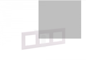 Niloe Step - ramka potrójna 3x - kolor pudrowy róż 863293