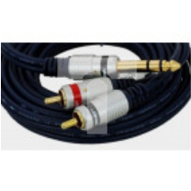 Kabel audio wt.Jack 6,3 stereo/2xwt.RCA MK82 7,5m