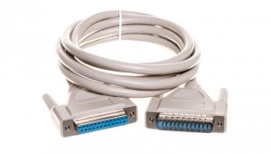 Kabel przedłużający LPT 1:1 Typ DSUB25/DSUB25, M/Ż beżowy 2m AK-610201-020-E