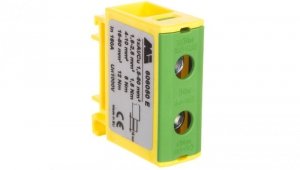 Złączka szynowa 1-torowa 1,5-50mm2 żółto-zielona EURO OTL 50 1xAl/Cu 606050E