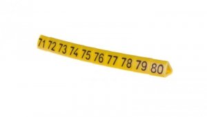 Oznacznik przewodów OZ-1/71-80 żółty E04ZP-01020201800 /100szt./