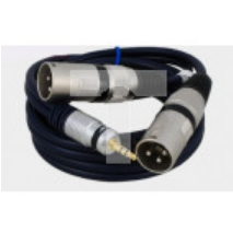 Kabel przyłącze dedykowane do mikserów 2x wtyk XLR/wtyk Jack 3.5 stereo MK32/B /1,0m/