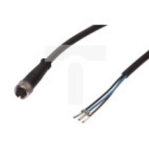 Kabel konfekcjonowany jednostrony złącze M8 żeńskie 3-pinowe proste wolny koniec przewodu 3x0,34mm² 10m PUR 250V -30-90 stC IP67