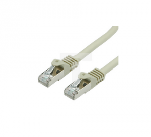 Kabel krosowy EmiterNet SFTP kat.6A LSOH 0,5 m szary, EM/PC-SFTP6ALSOH-0.5M