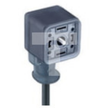 Złącze kablowe zaworowe odlewane żeńskie 2 + 2 PE 24 V dioda tłumiąca PVC 3 X 0.75 mm2 GAN22LU-S24-6090500
