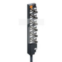 Koncentrator aktuator/sensor z wskaźnikiem funkcyjnym i operacyjnym LED 12-portowy gniazda M8 3-pinowy ASBM 12/LED 3-347/5 M