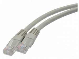 Patchcord UTP kat.5e kabel sieciowy LAN 2x RJ45 linka szary 1,5m NEKU
