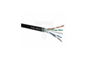 Kabel Instalacyjny Solarix CAT6 UTP PE Fca zewnętrzny 500m/szpula SXKD-6-UTP-PE czarny
