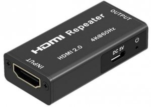 Repeater wzmacniacz przedłużacz sygnału HDMI 2.0 4K LKV-168-4K