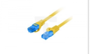 Kabel krosowy patchcord S/FTP kat.6A LSZH CCA żółty 3m
