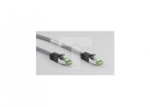 Kabel krosowy patchcord S/FTP (PiMF) kat.8.1 LSZH szary 0,5m 55135