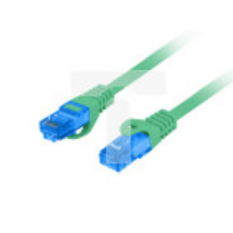Kabel krosowy patchcord S/FTP kat.6A LSZH CCA zielony 5m