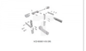 VCD-BS001-VSI Zestaw konsol skrzydłowych, okno otwierane do wewnątrz, (odpowiednik F-KA, dostępny w kolorach: srebrny, biały