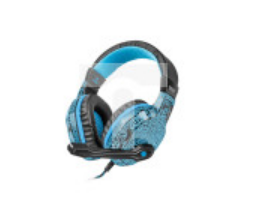 Słuchawki nauszne FURY HELLCAT z mikrofonem podświetlenie czarno-niebieskie NFU-0863