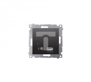 Simon 54 Odbiornik Bluetooth z ładowarką USB czarny mat D7501385.01/49