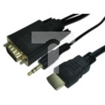 1MTR HDMI TO VGA CABLE WITH AUDIO CABLE