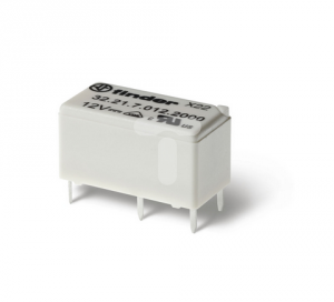 Przekaźnik miniaturowy 1P 6A 12V DC, styk AgCdO, zacisk PCB, wykonanie szczelne RTIII 32.21.7.012.2000