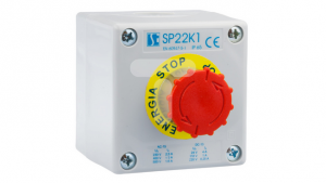 Kaseta sterownicza K1 z przyciskiem STOP SP22K1”S.”182-1
