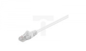 Kabel krosowy patchcord U/UTP kat.5e CCA biały 5m 68508