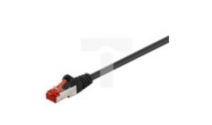 Kabel krosowy patchcord S/FTP (PiMF) kat.6 LSZH czarny 3m 68698
