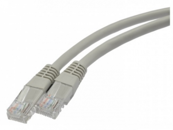 Patchcord UTP kat.5e kabel sieciowy LAN 2x RJ45 linka szary 0,25m NEKU