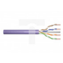 Kabel teleinformatyczny U/UTP kat.6 4x2xAWG23 LSOH drut fioletowy Dca DK-1614-VH-05 /50m/