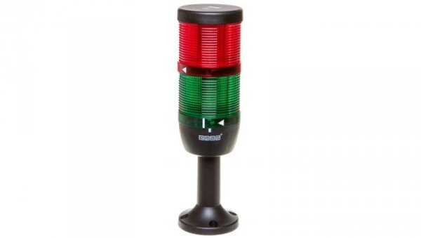 Kolumna sygnalizacyjna kompletna 70mm,2 człony 230V AC czerwony-zielony TK-IK72L220XM01