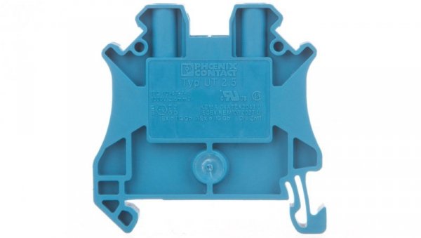 Złączka zaciskowa/szynowa 2-przewodowa 0,14-4mm2 niebieska UT 2,5 BU
