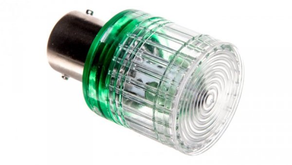 Dioda LED błyskająca Ba15s 24 VDC zielona T0-IKMF024Y