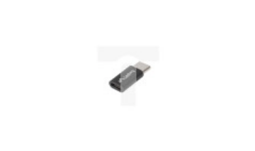Adapter USB-C 2.0 -&amp;gt; micro USB czarny LANBERG