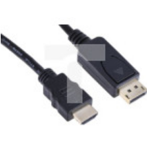 Kabel DisplayPort 3m Męskie DisplayPort to Męski przewód HDMI Czarny