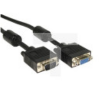 Kabel 7m Męskie złącze VGA/SVGA HD15 to Przedłużacz żeński Czarny