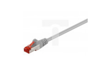Kabel krosowy patchcord S/FTP (PiMF) kat.6 LSZH szary 2m 50887