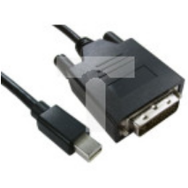 Kabel DisplayPort 3m Męskie Mini DisplayPort to Męski przewód DVI-D. Czarny