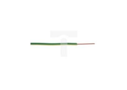 Przewód o podwyższonej odporności PVC Zielony/Żółty, 100m 1/0,8 mm, Maximum of +85 C, Ø 2.05mm, RS PRO BS6004