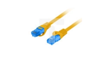 Kabel krosowy patchcord S/FTP kat.6A LSZH CCA pomarańczowy 1,5m