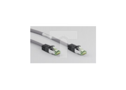 Kabel krosowy patchcord S/FTP (PiMF) kat.8.1 LSZH szary 0,5m 55135
