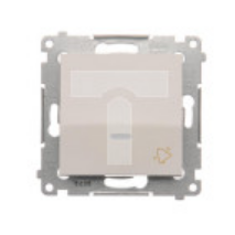 Simon 54 Premium Przycisk „dzwonek” z podświetleniem LED (moduł) 16AX, 250V~, zaciski śrubowe biały DD1AL.01/11