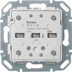 KNX e/s B.x Moduł przycisku 1-krotny z portem magistralnym, diodami LED RGB i czujnikiem temperatury 80141180