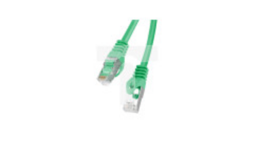 Kabel krosowy patchcord F/UTP kat.6 3m zielony