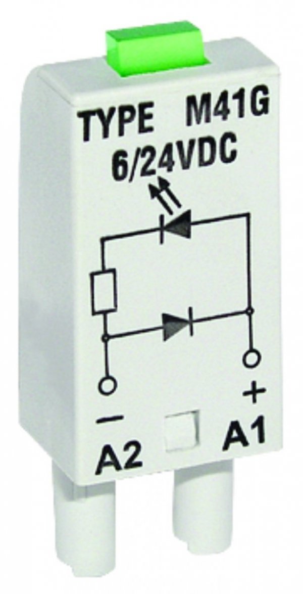 Moduł L dioda LED zielona 6-24V AC/DC M61G szary 854850