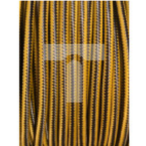 Kolorowy przewód mieszkaniowy H03VV-F (OMY) 3G 0,75 żo w oplocie tekstylnym pionowe paski żółto-grafitowe PPPPZOGF01 /bębnowy/