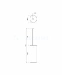 Omnires Modern Project MP60622GLB szczotka toaletowa 24H