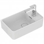 Ideal Standard Strada II Umywalka wisząca lub nablatowa 45x27 cm z otworem na baterię po prawej stronie, biała T299401